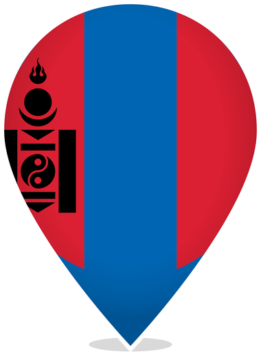 Mongolia Teardrop Pin