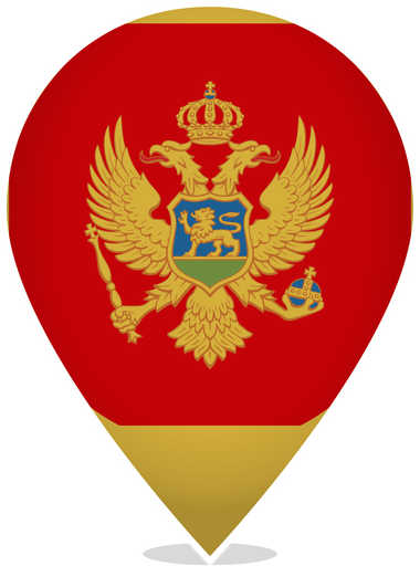 Montenegro Teardrop Pin