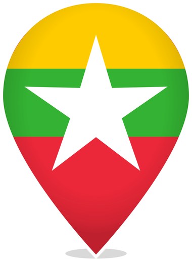 Myanmar Teardrop Pin