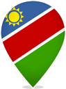 Namibia Teardrop Pin
