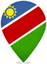 Namibia Teardrop Pin