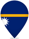 Nauru Teardrop Pin
