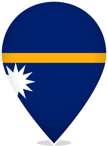 Nauru Teardrop Pin