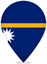 Nauru Teardrop Pin