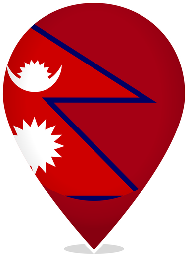 Nepal Teardrop Pin