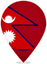 Nepal Teardrop Pin