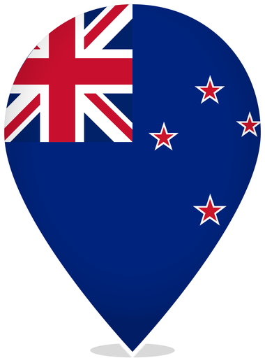 New Zealand Teardrop Pin
