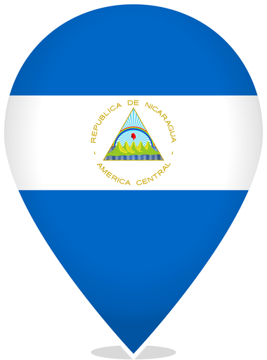 Nicaragua Teardrop Pin