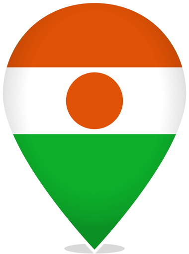Niger Teardrop Pin