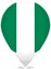 Nigeria Teardrop Pin