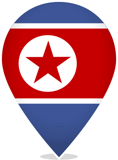 North Korea Teardrop Pin