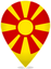 North Macedonia Teardrop Pin