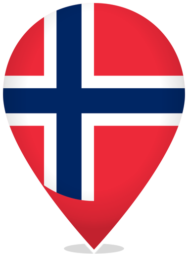 Norway Teardrop Pin