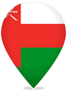 Oman Teardrop Pin