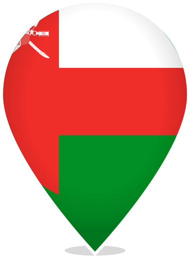 Oman Teardrop Pin