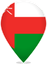 Oman Teardrop Pin