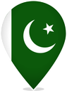 Pakistan Teardrop Pin