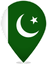 Pakistan Teardrop Pin