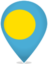 Palau Teardrop Pin