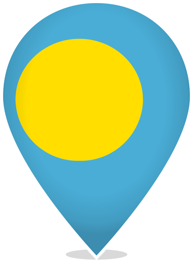 Palau Teardrop Pin