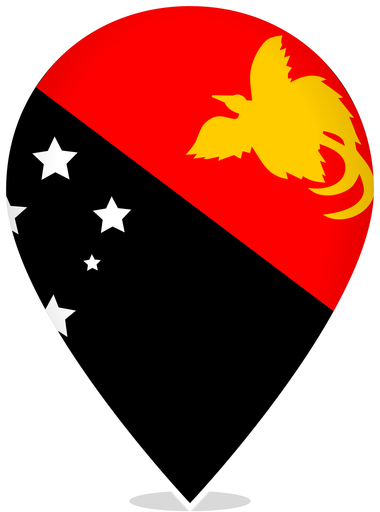 Papua New Guinea Teardrop Pin