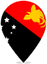 Papua New Guinea Teardrop Pin