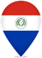 Paraguay Teardrop Pin