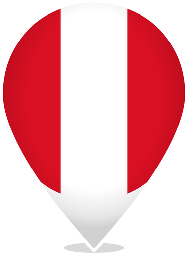 Peru Teardrop Pin