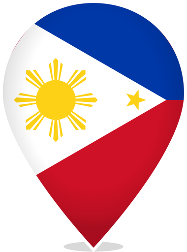 Philippines Teardrop Pin