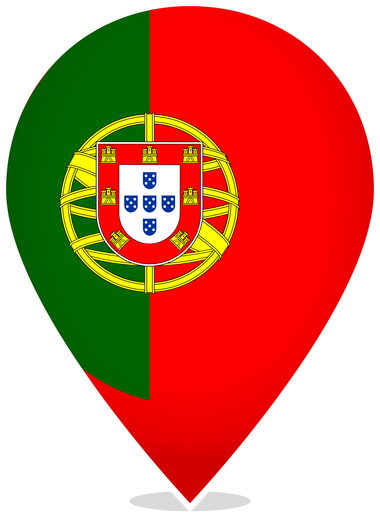 Portugal Teardrop Pin