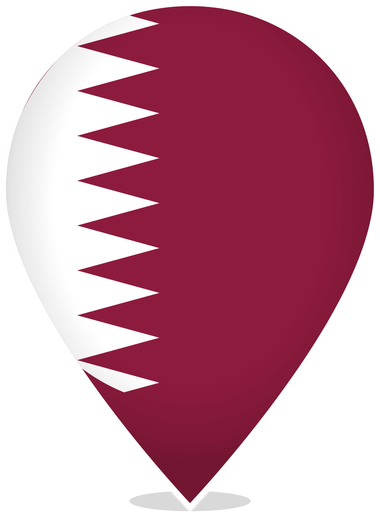 Qatar Teardrop Pin