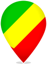 Republic Of The Congo Teardrop Pin