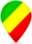 Republic Of The Congo Teardrop Pin