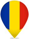 Romania Teardrop Pin