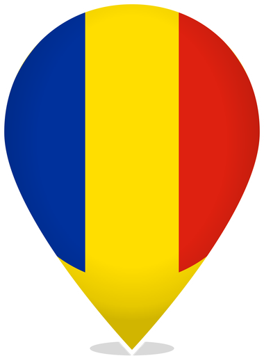 Romania Teardrop Pin