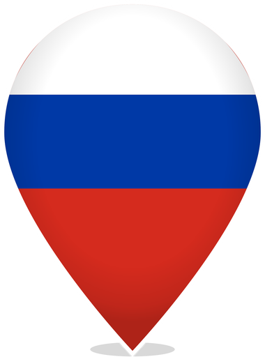 Russia Teardrop Pin