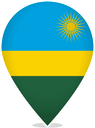 Rwanda Teardrop Pin