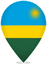 Rwanda Teardrop Pin