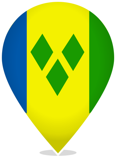 Saint Vincent And The Grenadines Teardrop Pin