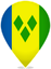 Saint Vincent And The Grenadines Teardrop Pin