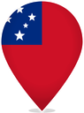 Samoa Teardrop Pin