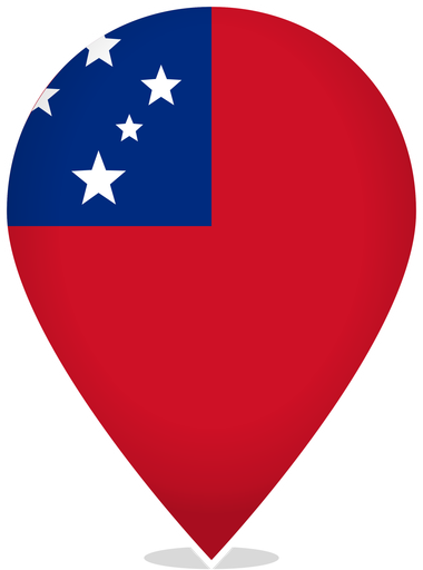 Samoa Teardrop Pin