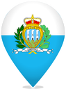 San Marino Teardrop Pin