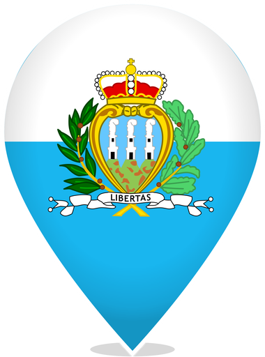 San Marino Teardrop Pin