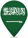 Saudi Arabia Teardrop Pin