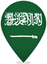 Saudi Arabia Teardrop Pin