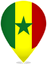 Senegal Teardrop Pin