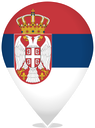 Serbia Teardrop Pin