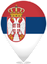 Serbia Teardrop Pin