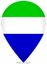 Sierra Leone Teardrop Pin
